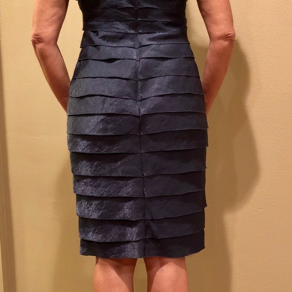 London Times Pewter Blue Layered Dress - Picture 5 of 6